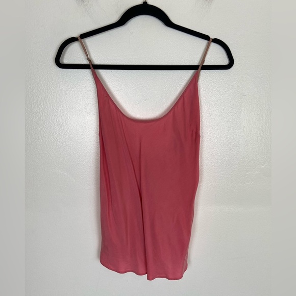 Victoria's Secret Cami Tank Pajama Top Size L Pink Sexy Cupro Adjustable Strap - Picture 3 of 8